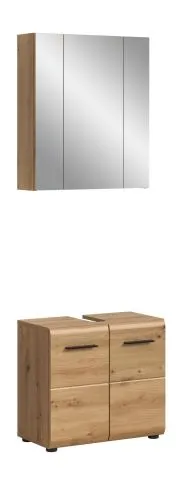 Bad Set Ice 2 | 2-teilig | Artisan Oak mit Aufsatzleuchte