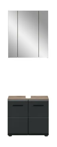 Bad Set Ice 2 | 2-teilig | Nox Oak / schwarz matt