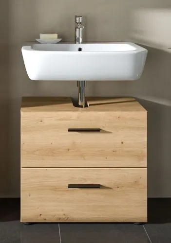 Bad Set Ice 2 | 3-teilig | Artisan Oak mit Badaufsatzleuchte