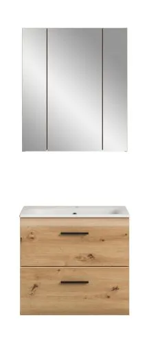 Bad Set Ice 3 | 2-teilig | Artisan Oak | inkl. Waschbecken