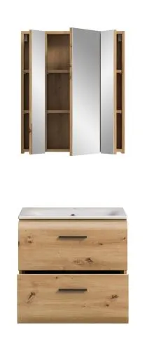 Bad Set Ice 3 | 2-teilig | Artisan Oak | inkl. Waschbecken