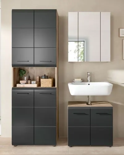 Bad Set Ice | 3-teilig | Nox Oak / schwarz matt