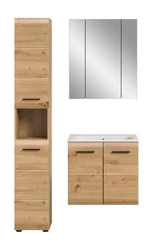 Bad Set Ice 4 | 3-teilig | Artisan Oak ohne Beleuchtung