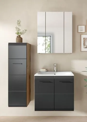 Bad Set Ice 8 | 3-teilig | Nox Oak / schwarz matt