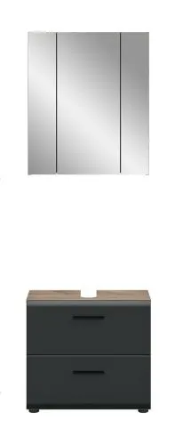 Bad Set Ice 9 | 2-teilig | Nox Oak / schwarz matt