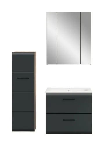 Bad Set Ice 9 | 3-teilig | Nox Oak / schwarz matt