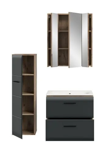 Bad Set Ice 9 | 3-teilig | Nox Oak / schwarz matt