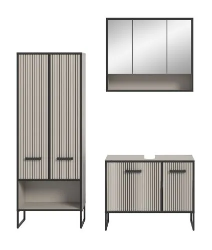 Badezimmer-Set Bagno 3 | Kaschmir | 3-teilig
