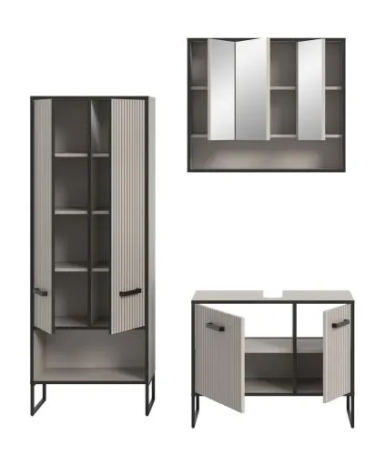 Badezimmer-Set Bagno 3 | Kaschmir | 3-teilig