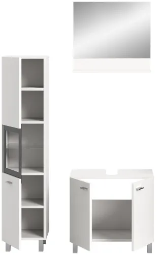 Badezimmer Set Boston 2 | 3-teilig | weiß