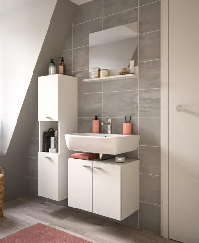Badezimmer Set Boston | 3-teilig | weiß