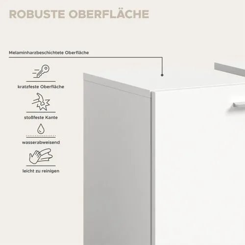 Badezimmer Set Boston | 4-teilig | weiß