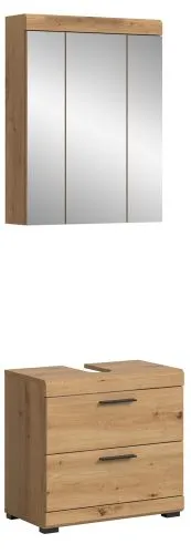 Badezimmer-Set Scout 1 | Artisan Eiche | 2-teilig mit Aufsatzleuchte