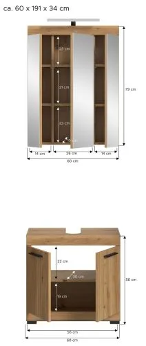 Badezimmer-Set Scout 2 | Artisan Eiche | 2-teilig