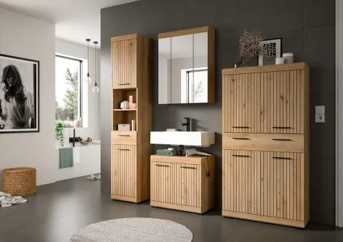 Badezimmer-Set Scout 3 | Artisan Eiche | 4-teilig ohne Aufsatzleuchte