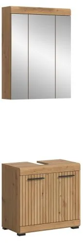 Badezimmer-Set Scout | Artisan Eiche | 2-teilig mit Aufsatzleuchte