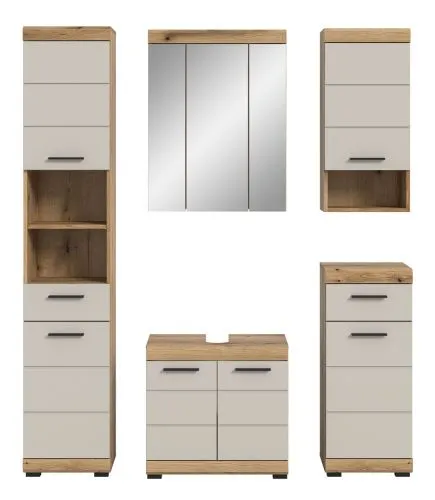 Badezimmer-Set Scout | Kaschmir / Evoak Oak | 5-teilig