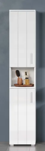 Badezimmer-Set Wons | weiß Hochglanz | 3-teilig