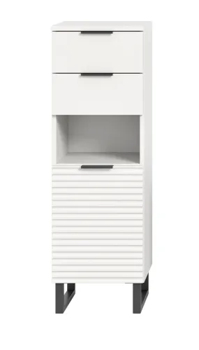 Badezimmreschrank | Standschrank Riff | weiß
