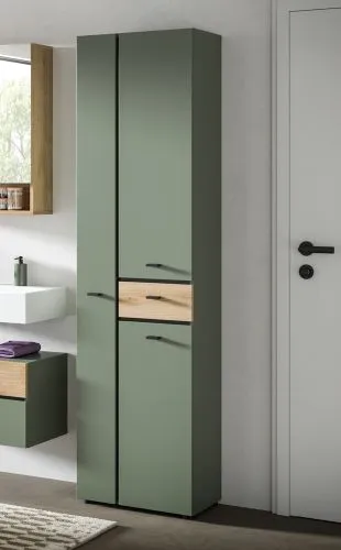 Badkombination Bad Set Aqua | 5-teilig | Sage Green / Evoke Oak ohne
