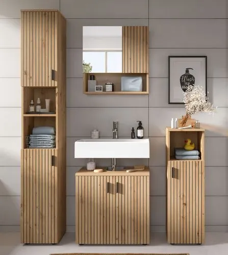 Badkombination Mone 1 | 4-teilig | Artisan Oak