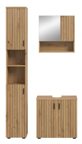 Badkombination Mone 2 | 3-teilig | Artisan Oak ohne Aufsatzleuchte