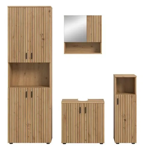 Badkombination Mone | 4-teilig | Artisan Oak ohne Aufsatzleuchte