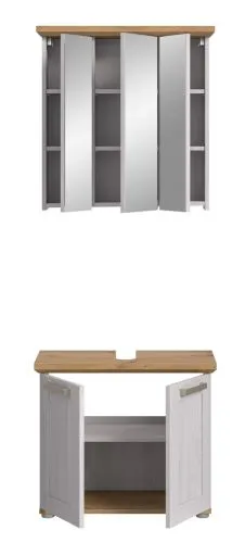 Badkombination Verona | 2-teilig | Sibiu Larche / Artisan Eiche ohne