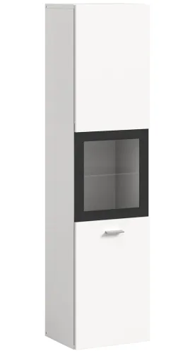 Badschrank Boston | mit Glastür | weiß