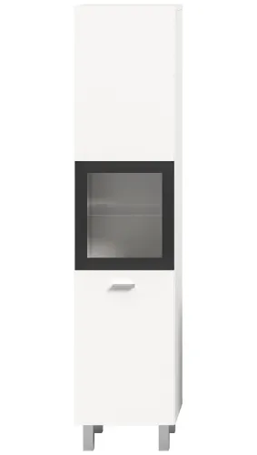 Badschrank Boston | mit Glastür | weiß