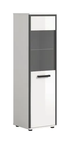 Badschrank Kojak | weiß / weiß Hochglanz | ohne Beleuchtung