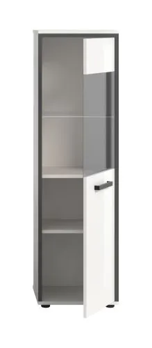 Badschrank Kojak | weiß / weiß Hochglanz | ohne Beleuchtung