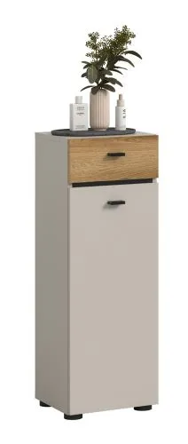Badschrank Unterschrank Aqua | Kaschmir / Evoke Oak