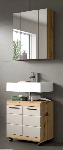 Badset Scout auf Rollen | Kaschmir / Evoak Oak | 2-teilig ohne