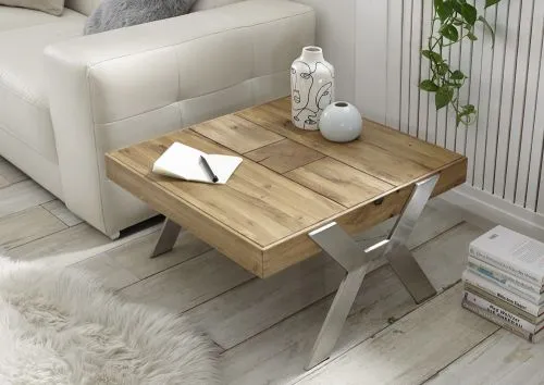 Beistelltisch Burgas | Zerreiche massiv | natur | 110 x 45 x 70 cm