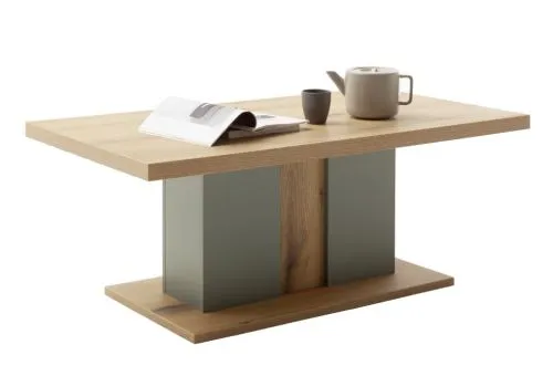 Couchtisch Moniz | Salbei grün / Eiche Evoke | 115x65