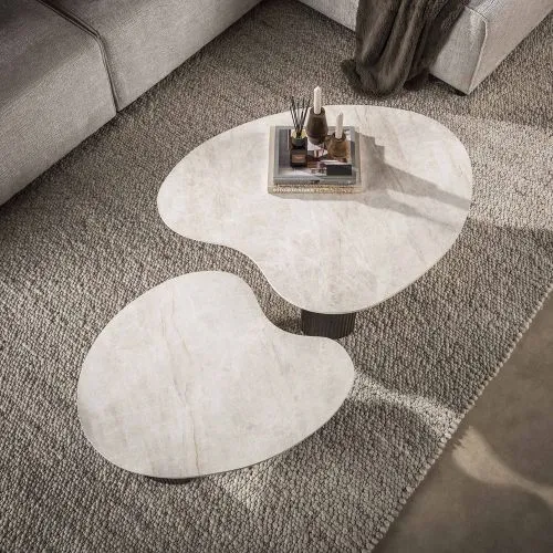 Couchtisch Set Sienna | 2-teilig | 3D Keramik | Taj Mahal