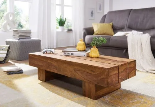 Couchtisch Sira | Sheesham Holz Massiv | braun