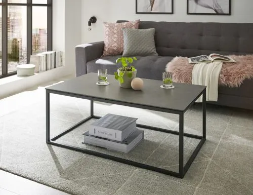Couchtisch Varna | anthrazit / schwarz | 100x40x60