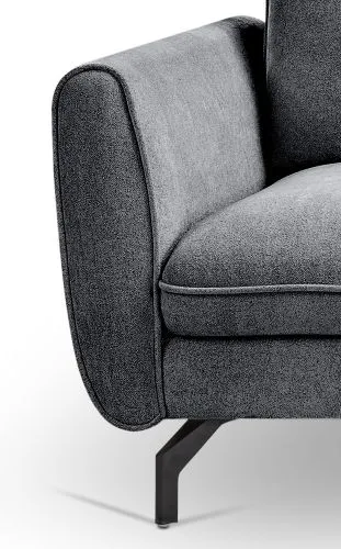 Ecksofa Toronto L-Form rechts | 259cm | Webstoff | grau