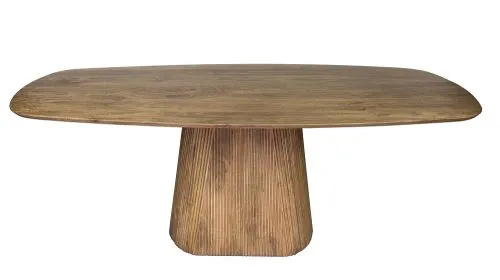 Esstisch Board | 215cm | oval | Mango massiv | sand