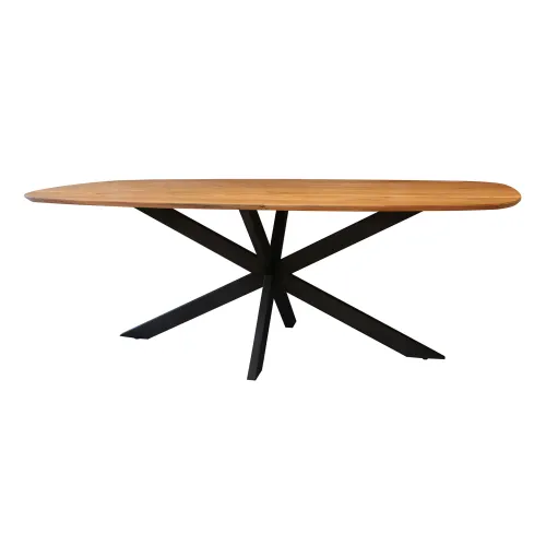 Esstisch Kumi | Akazie massiv | oval | 180/215cm | verschiedene Größen