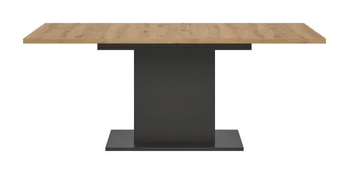 Esstisch Motion | ausziehbar | Säulen-Fußgestell | Artisan Eiche / grau | 150(190)x90