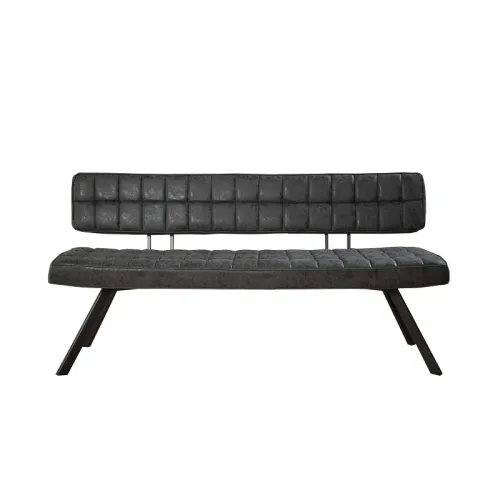 Esszimmerbank Josie | Kunstleder | schwarz | 180 cm