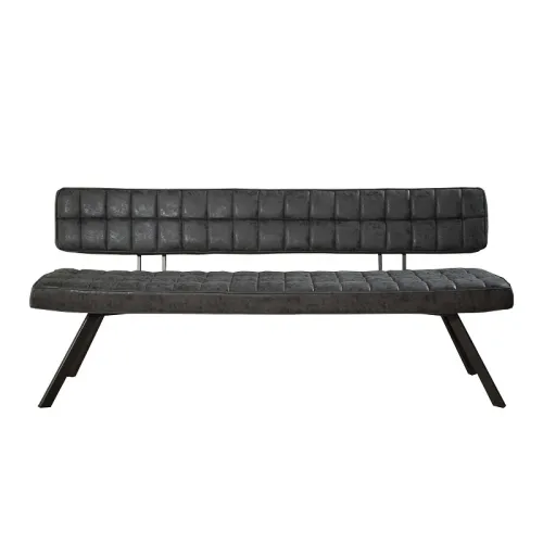 Esszimmerbank Josie | Kunstleder | schwarz | 180 cm