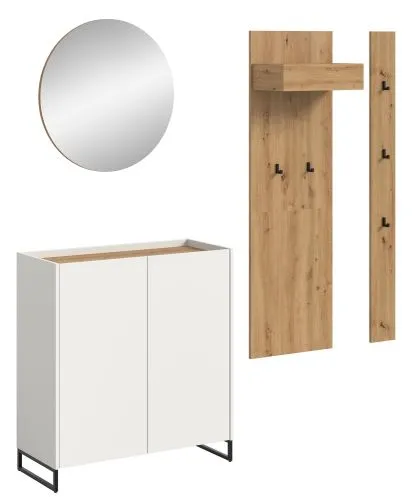 Garderoben-Set Drive 2 | weiß / Artisan Oak | 4-teilig
