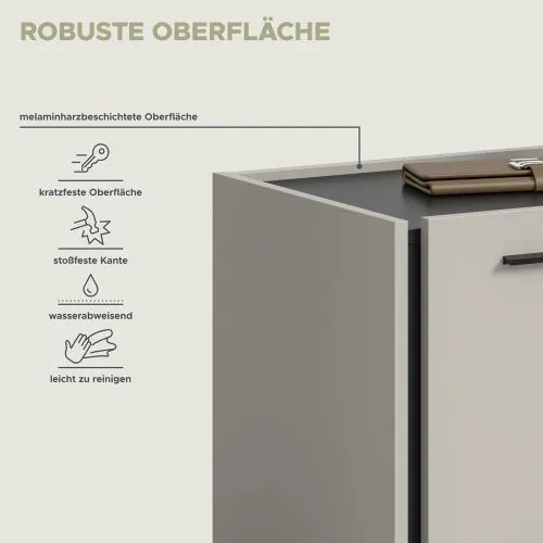 Garderoben-Set Emil | Kaschmir / schwarz | 5-teilig