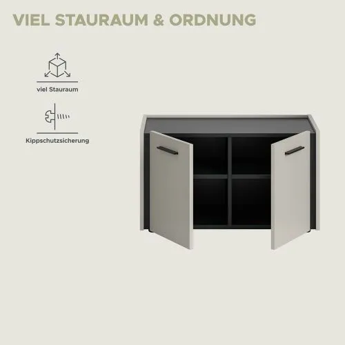 Garderoben-Set Emil | Kaschmir / schwarz | 5-teilig