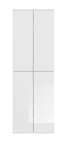 Garderoben Set Projekt X 1 | weiß Hochglanz / Spiegeltüren | 4-teilig