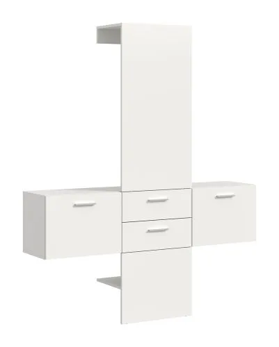 Garderoben-Set Vaga 5 | 3-teilig | weiß
